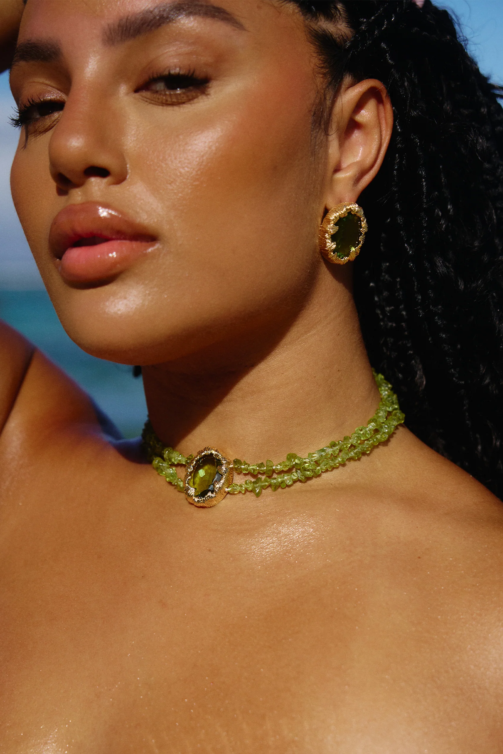 Azania Necklace in Peridot - Image 3