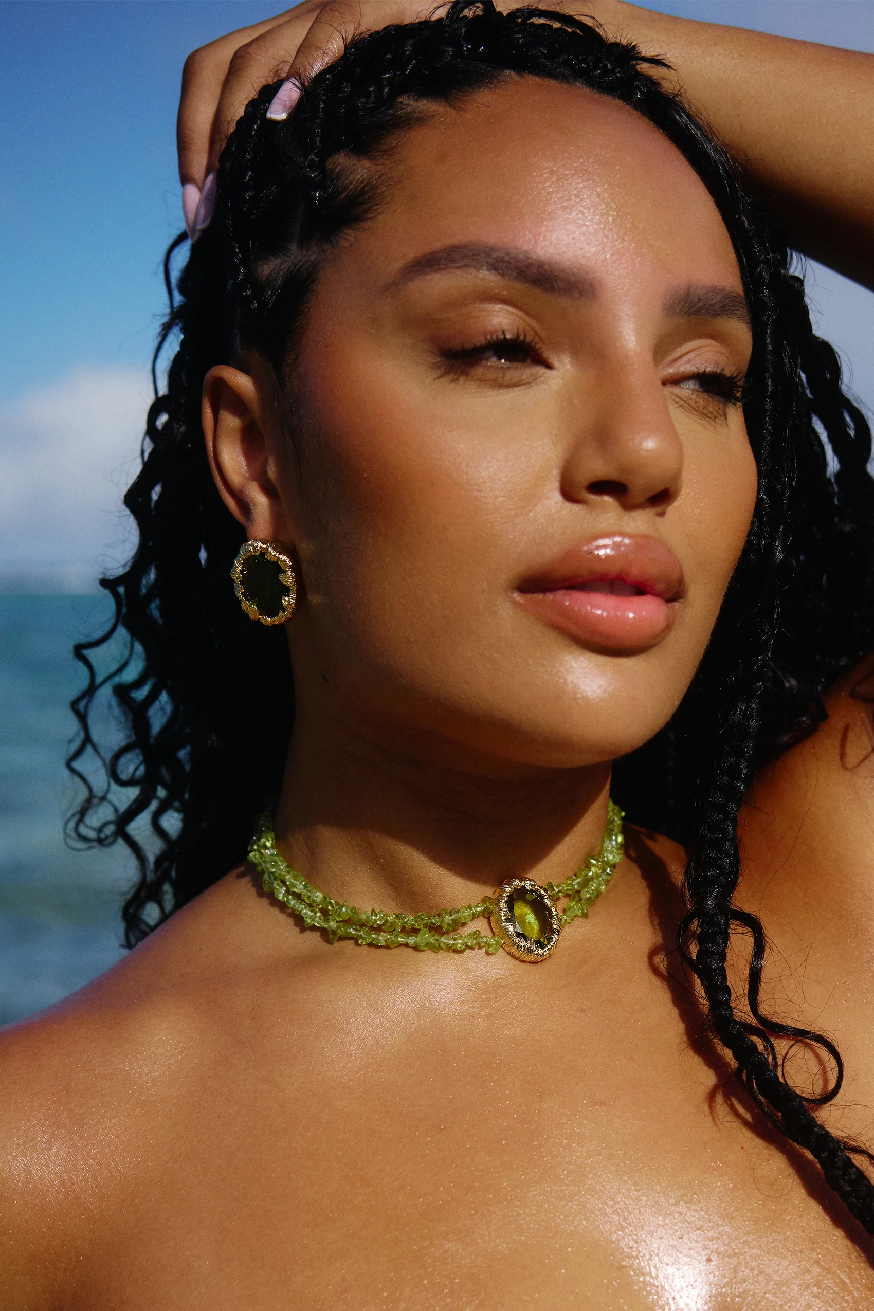 Azania Necklace in Peridot - Image 8