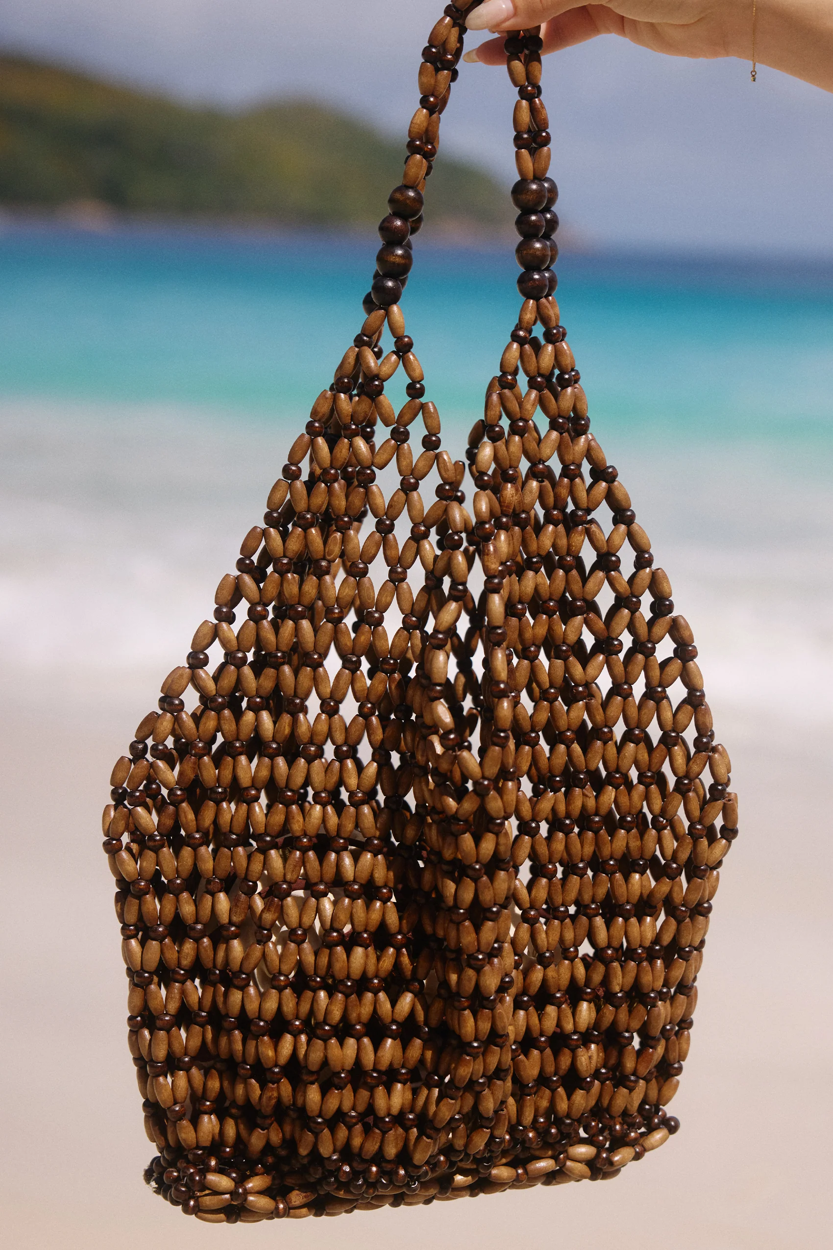 Beaded Bag in Cacao - Image 3