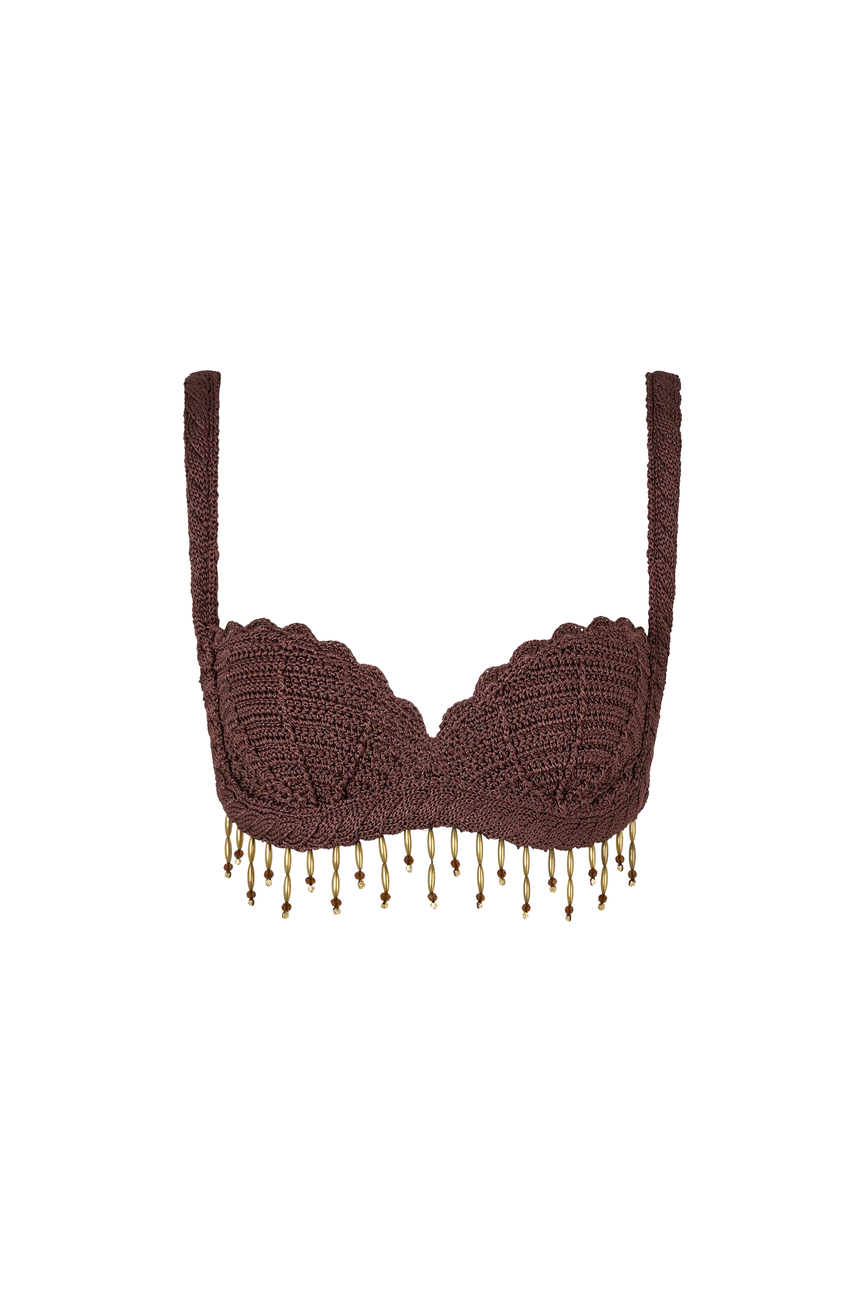Celina Crochet Bralette in Cacao - Image 13