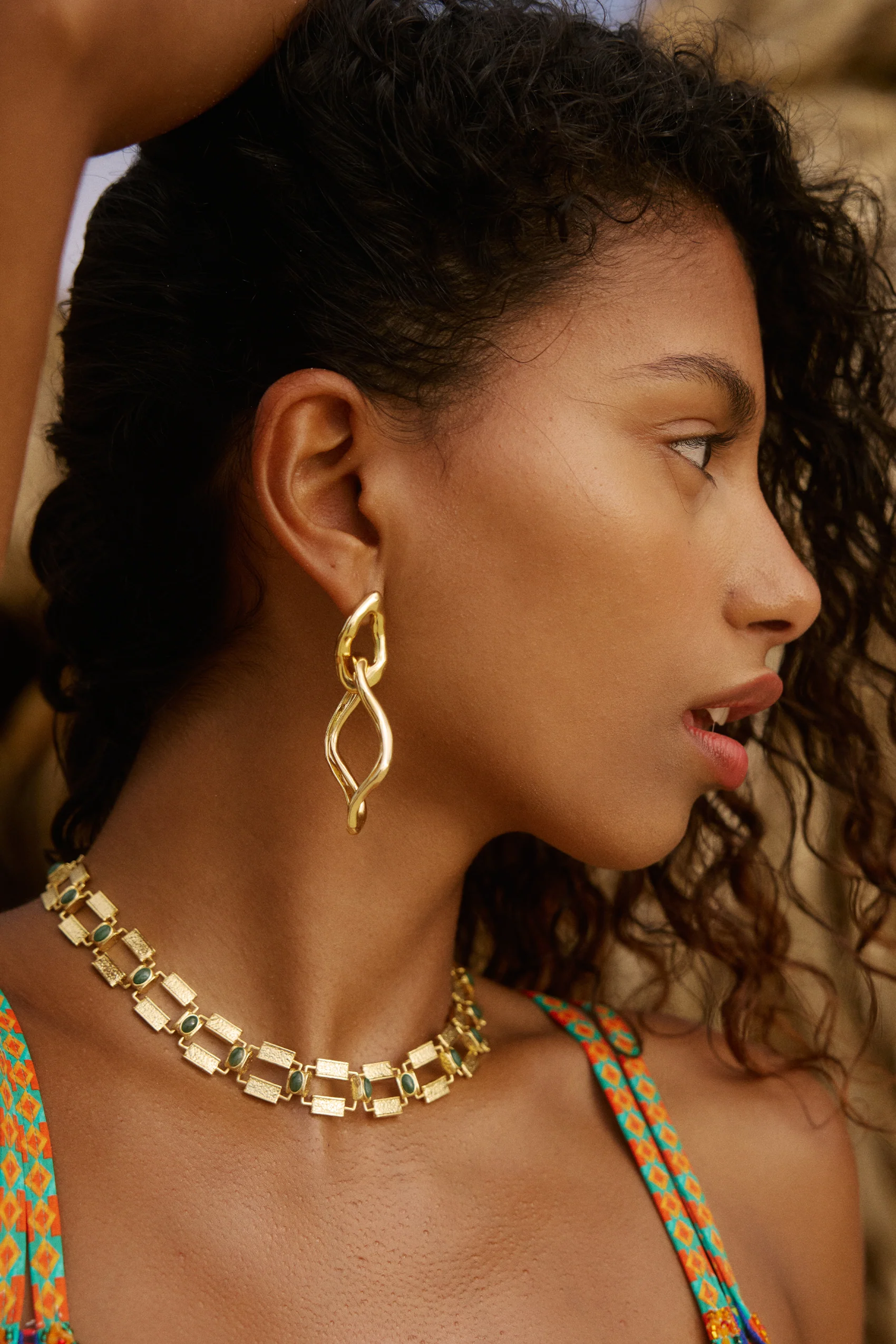 La Ceiba Choker in African Jade - Image 3