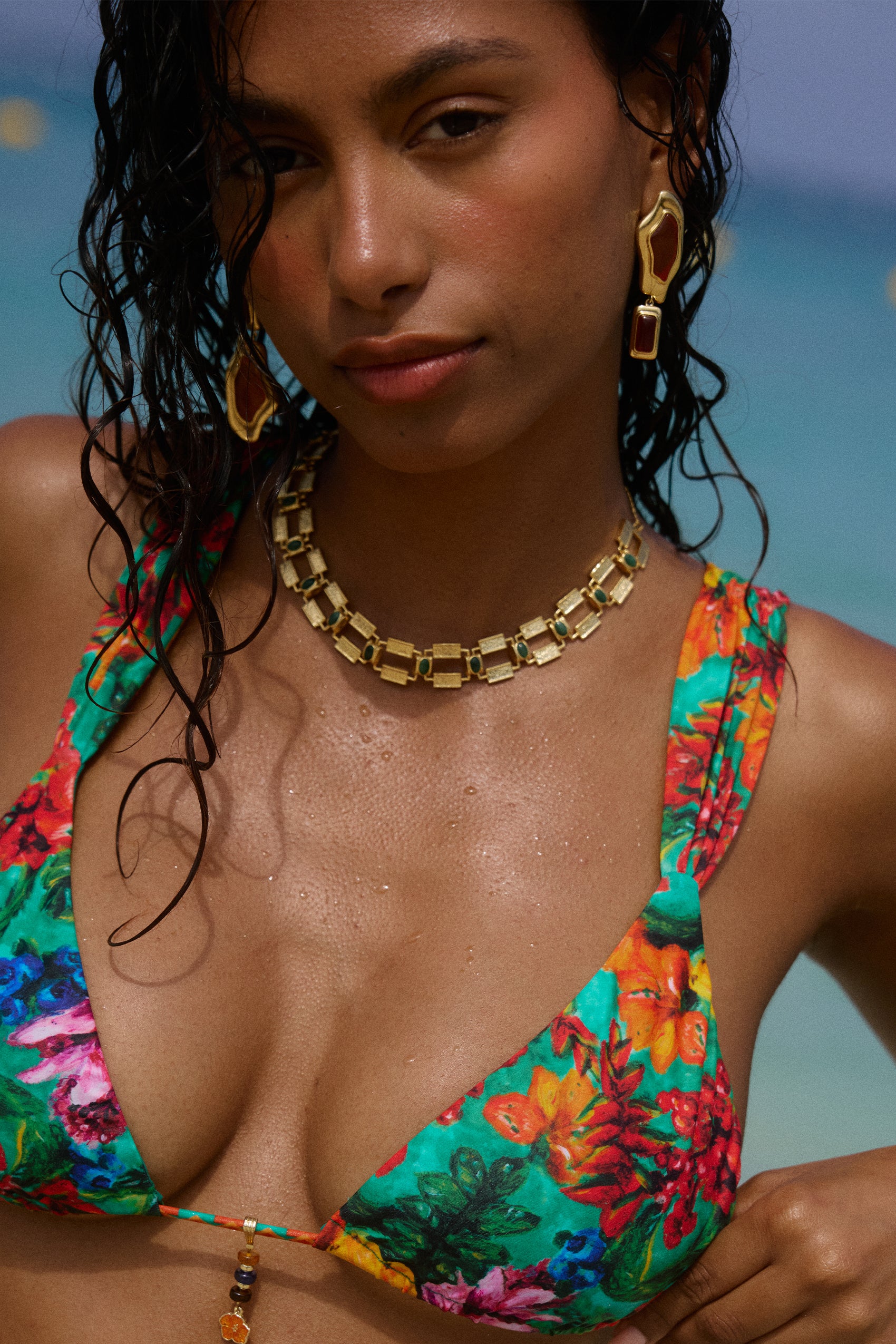 La Ceiba Choker in African Jade - Image 8