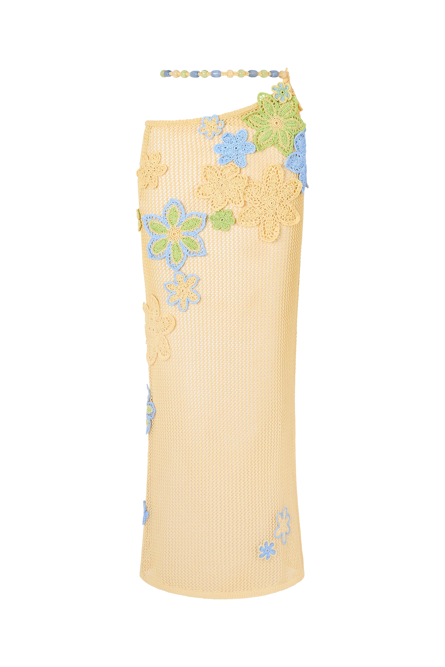 Nammos Crochet Maxi Skirt in Zesti - Image 10