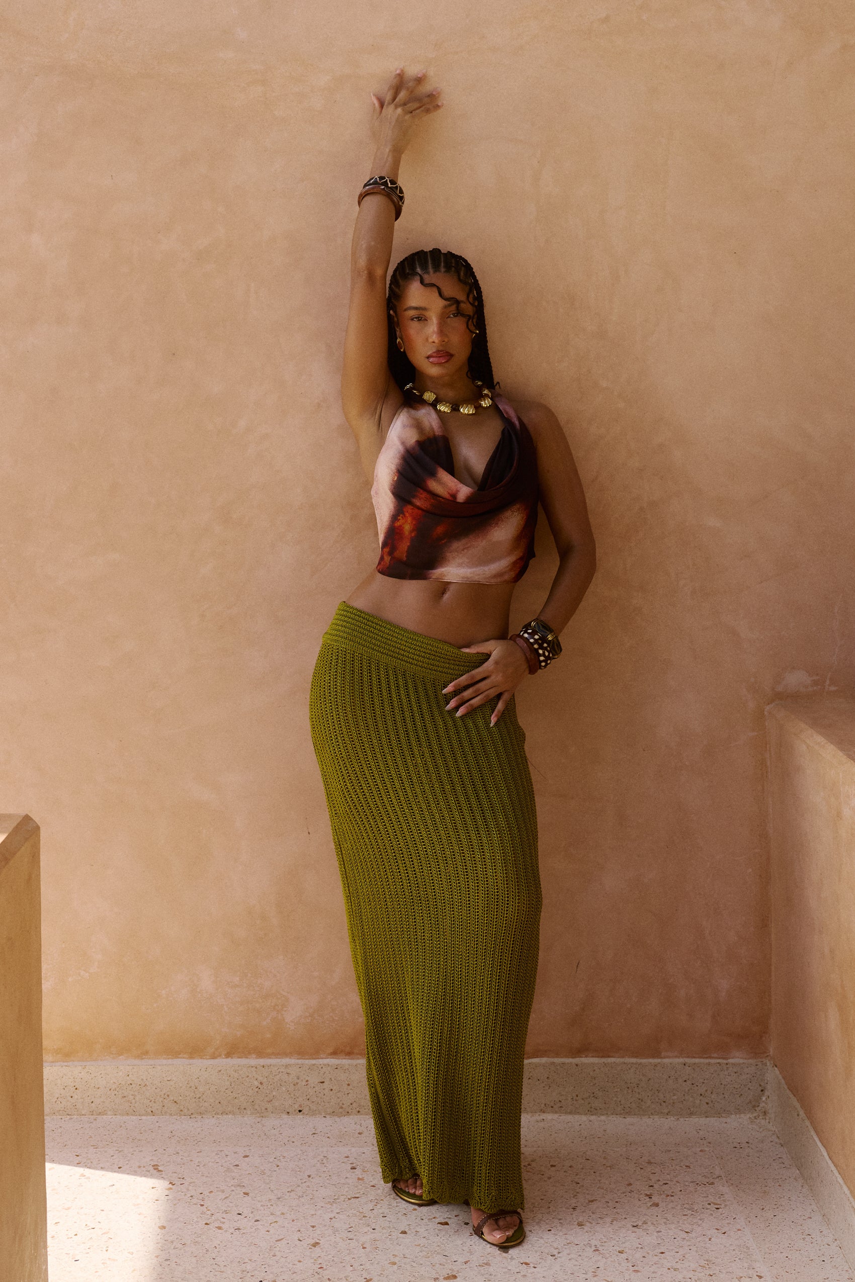 Nia Crochet Maxi Skirt in Paya - Image 10