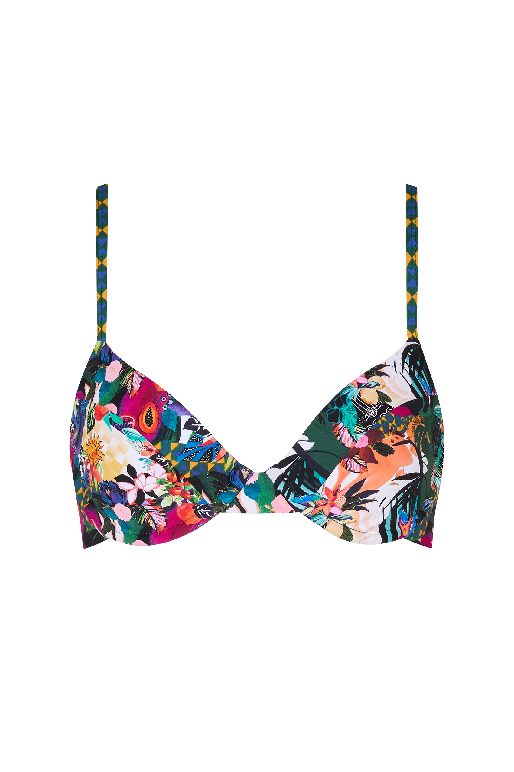 Paros Bikini Top in Tropicalia - Image 10