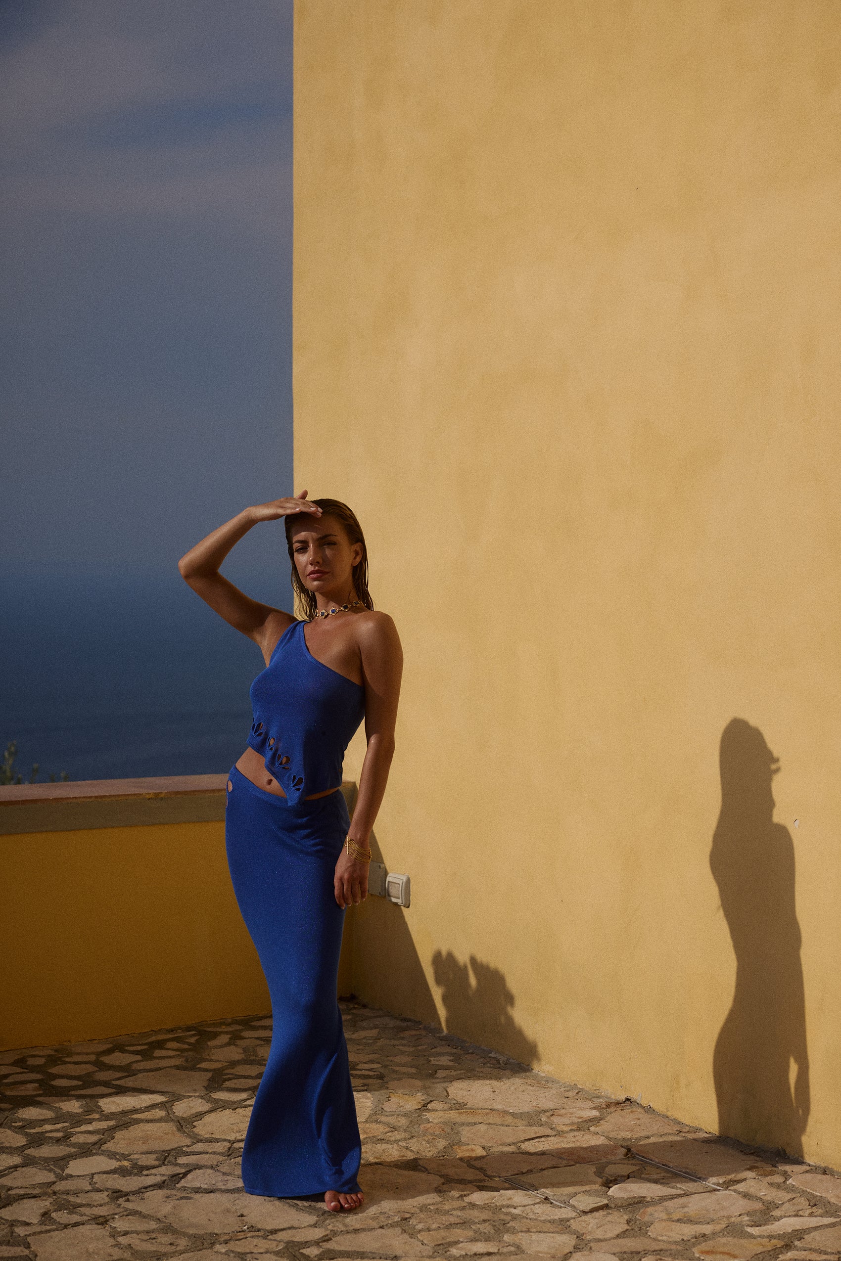 Ravello Knit Maxi Skirt in Royale - Image 10