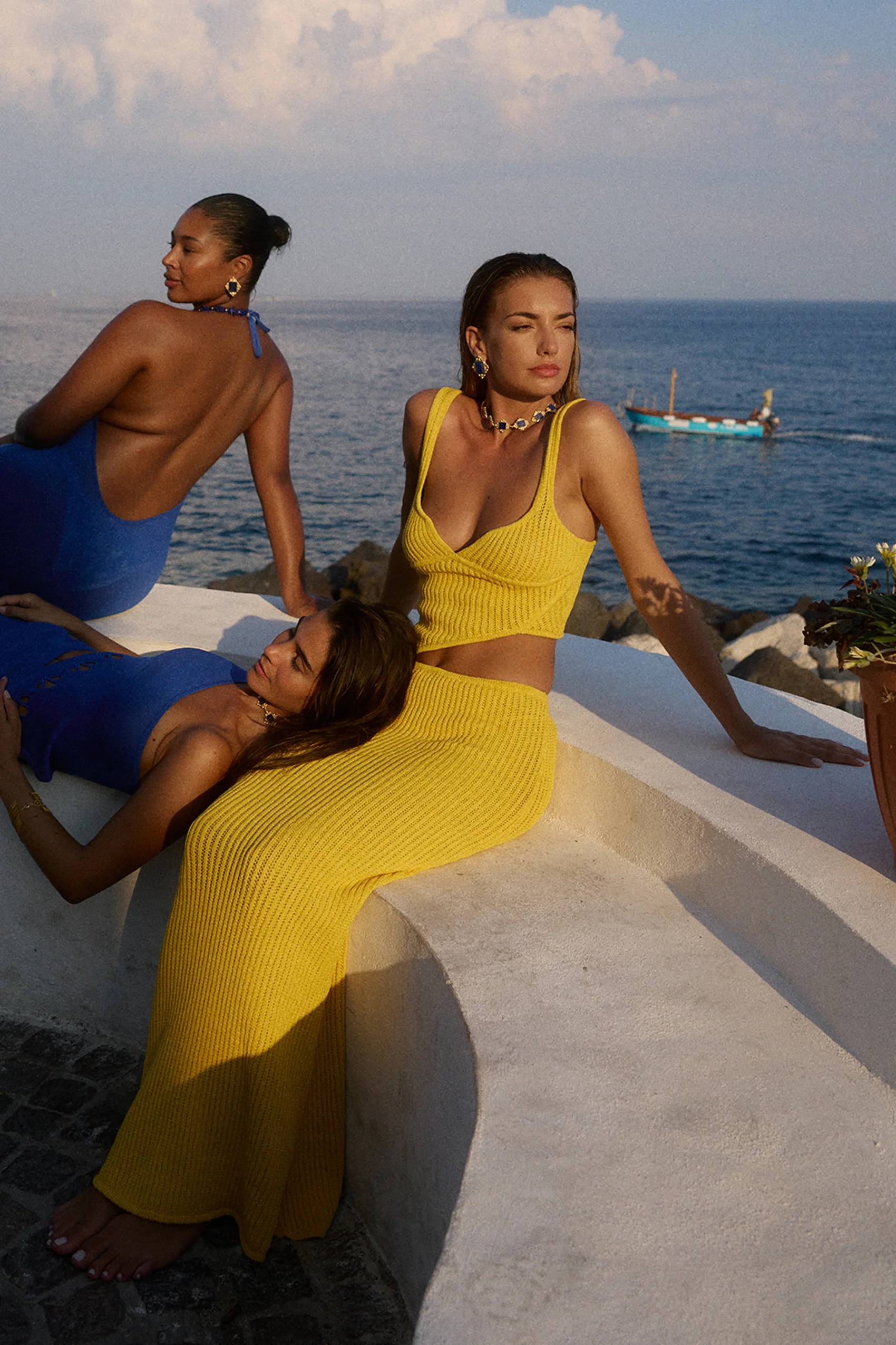 Riva Crochet Maxi Skirt in Zafferano - Image 9