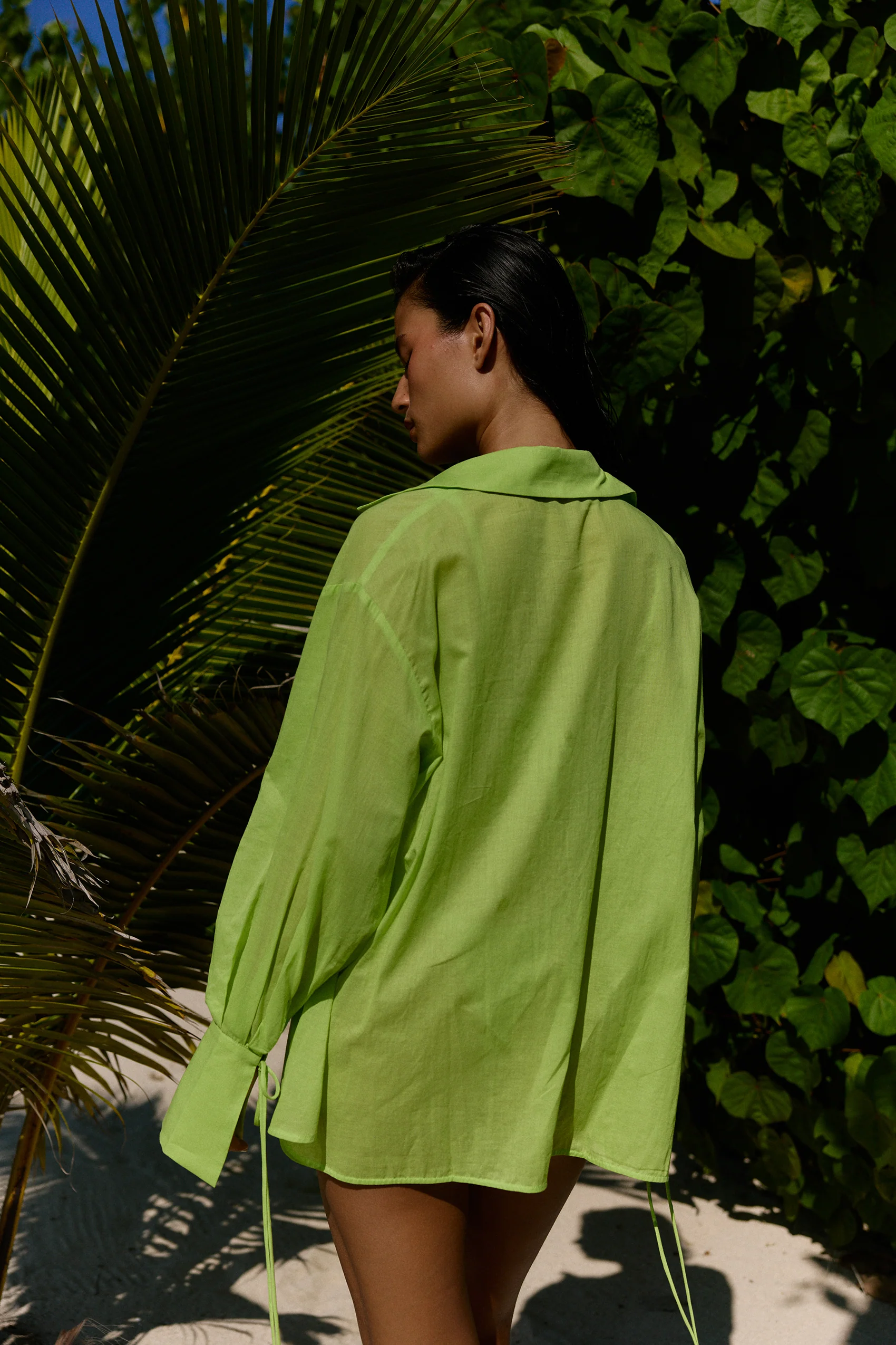 Valetta Cotton Shirt in Manzana - Image 8