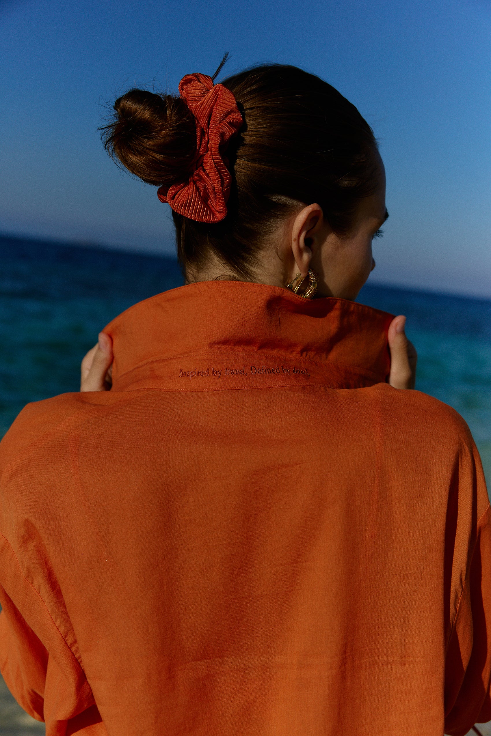 Valetta Cotton Shirt in Quemada - Image 6