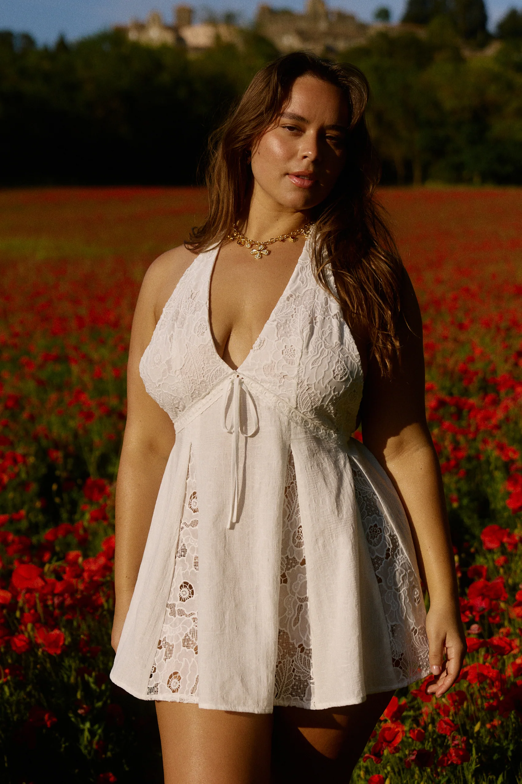 Willow Mini Dress in Celeste - Image 4